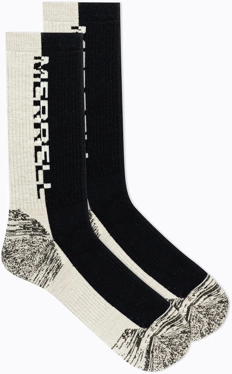 Merrell Men's and Women's Zoned Cushioned Wool Hiking Crew Socks-1 Pair Pack-Breathable Arch Support