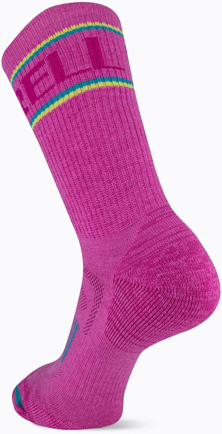 Merrell Men's and Women's Zoned Cushioned Wool Hiking Crew Socks-1 Pair Pack-Breathable Arch Support