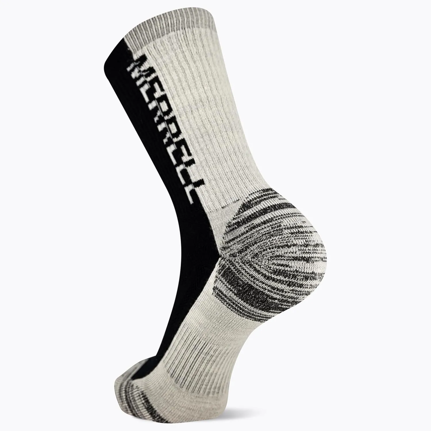 Merrell Men's and Women's Zoned Cushioned Wool Hiking Crew Socks-1 Pair Pack-Breathable Arch Support