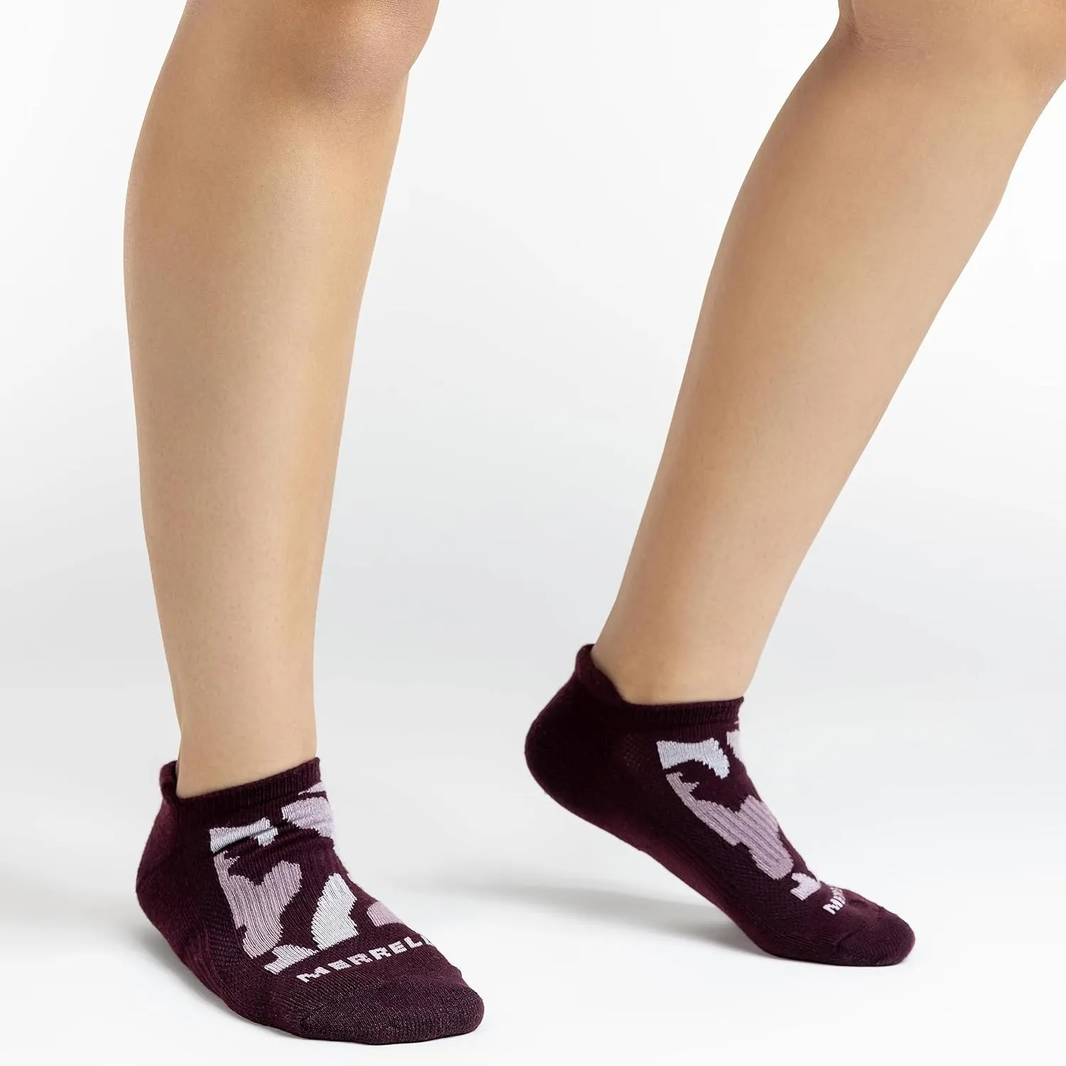 Merrell Unisex-Adult Recycled Everyday Half Cushion Low Cut Tab Socks - 3 Pairs - Breathable Hiking