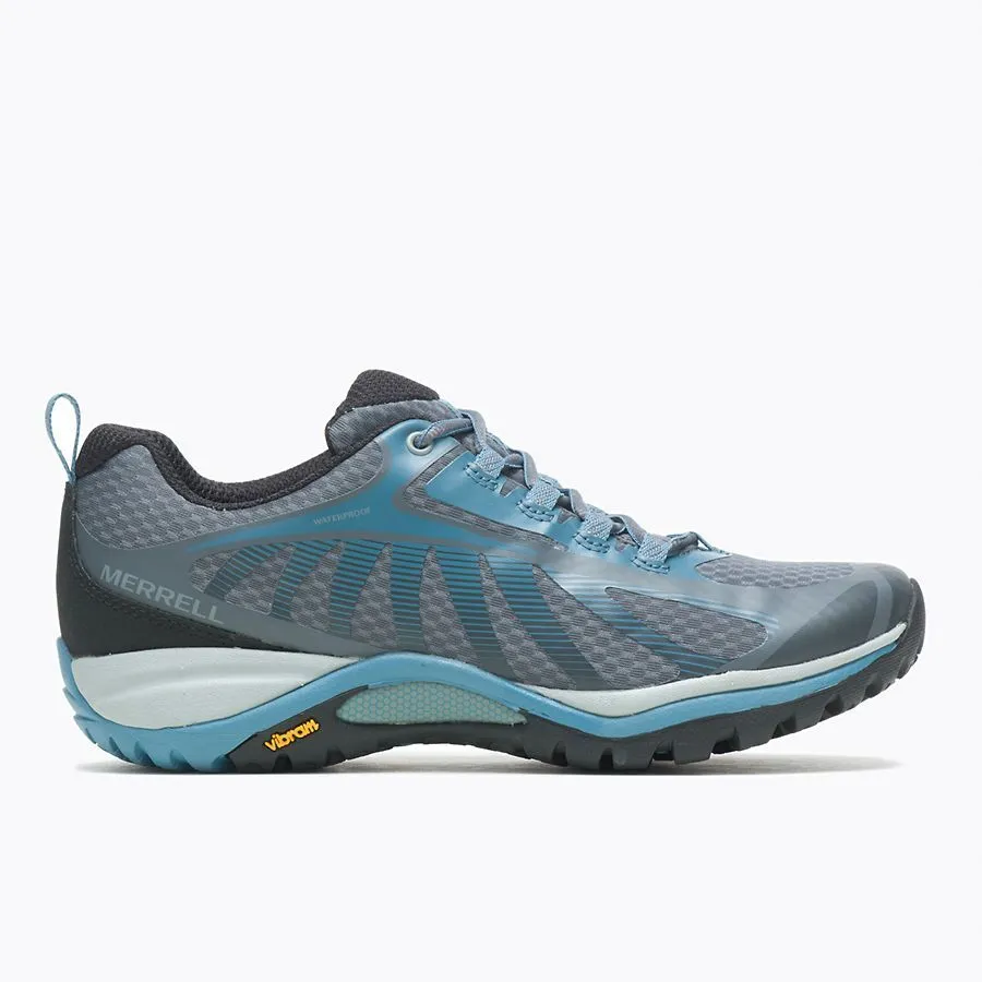 Merrell Women's Siren Edge 3 Waterproof Medium Width Rock/Bluestone TPU J034446