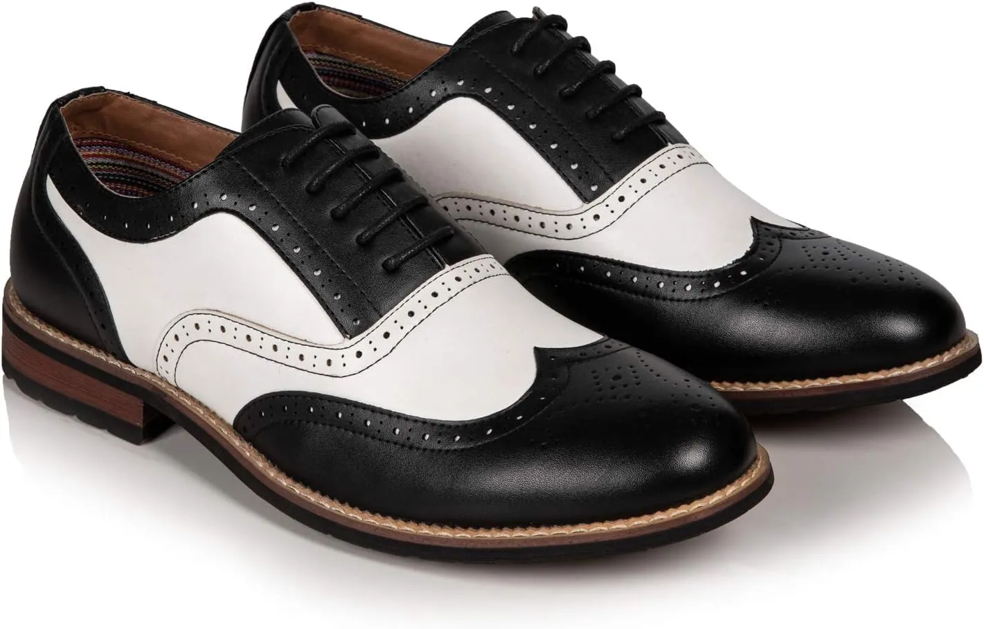 Metrocharm MC315 Men's Wing Tip Lace Up Oxford Shoe