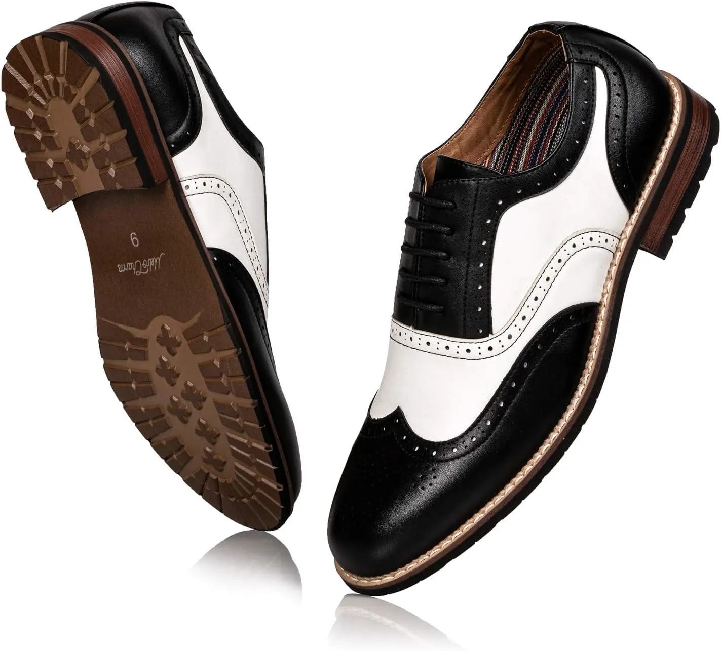 Metrocharm MC315 Men's Wing Tip Lace Up Oxford Shoe