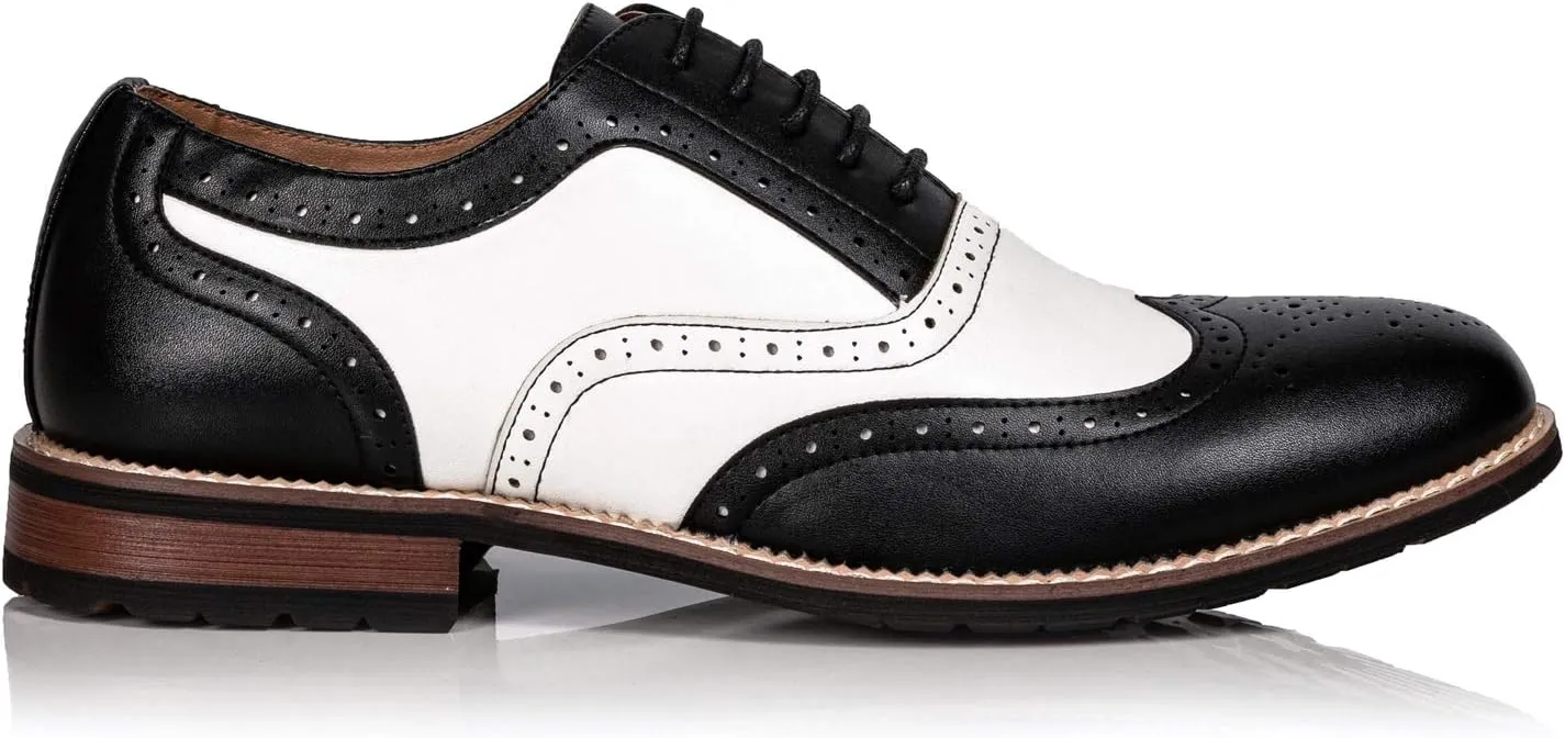 Metrocharm MC315 Men's Wing Tip Lace Up Oxford Shoe