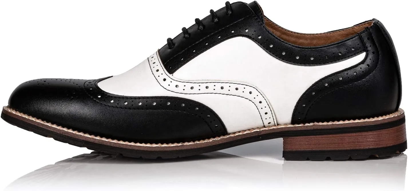 Metrocharm MC315 Men's Wing Tip Lace Up Oxford Shoe