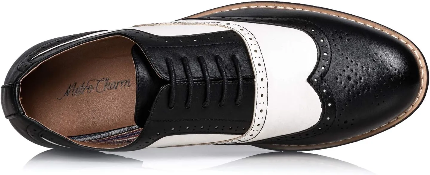 Metrocharm MC315 Men's Wing Tip Lace Up Oxford Shoe
