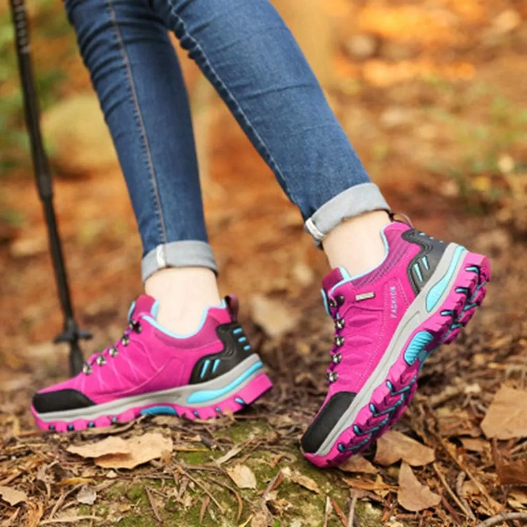 MIOKE Women's Waterproof Hiking Shoes Outdoor Running Trail Hiker Non-Slip Casual Climbing Backpacking Shoe