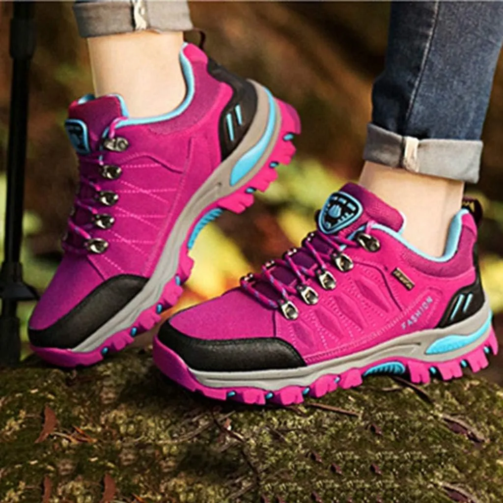 MIOKE Women's Waterproof Hiking Shoes Outdoor Running Trail Hiker Non-Slip Casual Climbing Backpacking Shoe