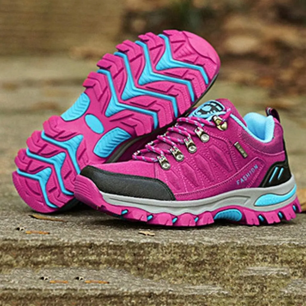 MIOKE Women's Waterproof Hiking Shoes Outdoor Running Trail Hiker Non-Slip Casual Climbing Backpacking Shoe