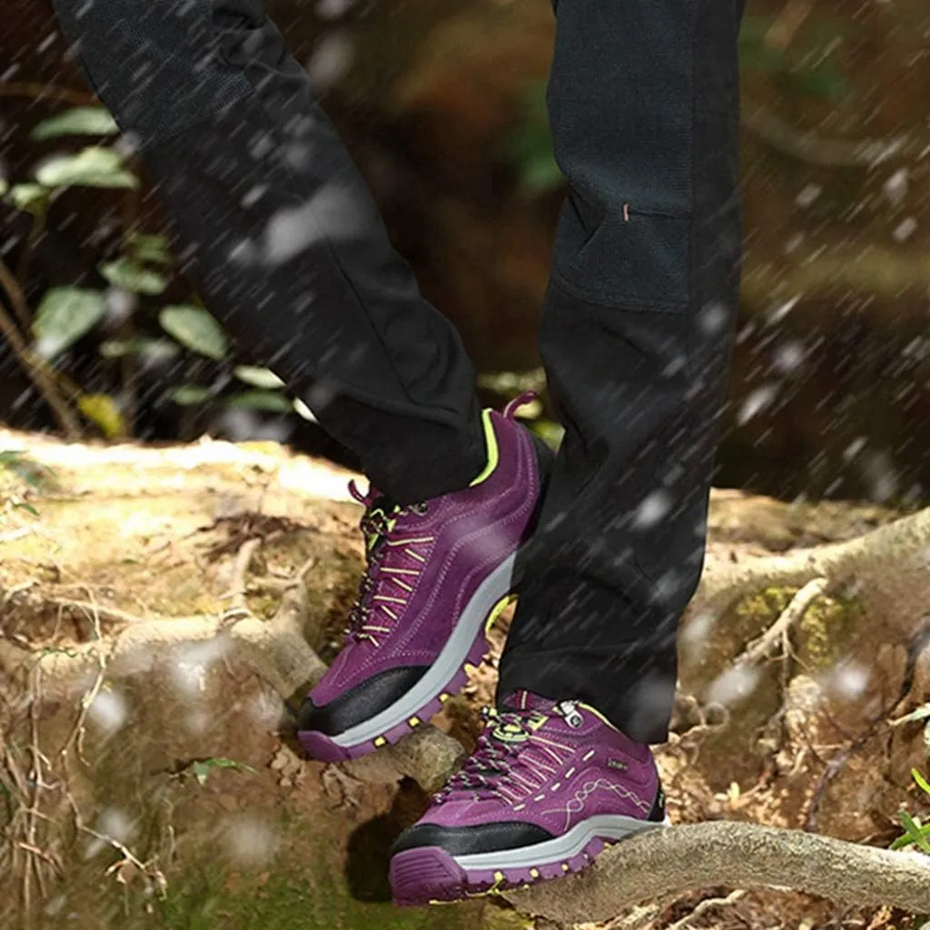 MIOKE Women's Waterproof Hiking Shoes Outdoor Running Trail Hiker Non-Slip Casual Climbing Backpacking Shoes
