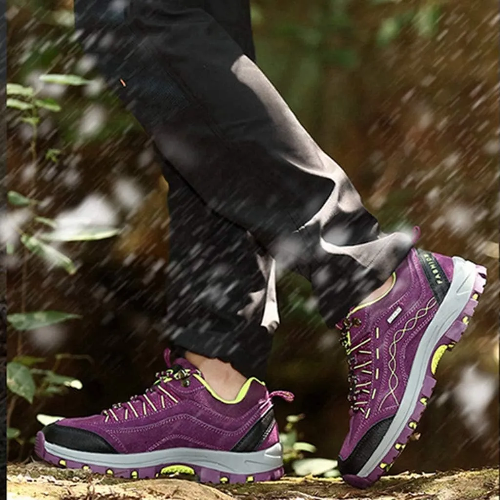 MIOKE Women's Waterproof Hiking Shoes Outdoor Running Trail Hiker Non-Slip Casual Climbing Backpacking Shoes