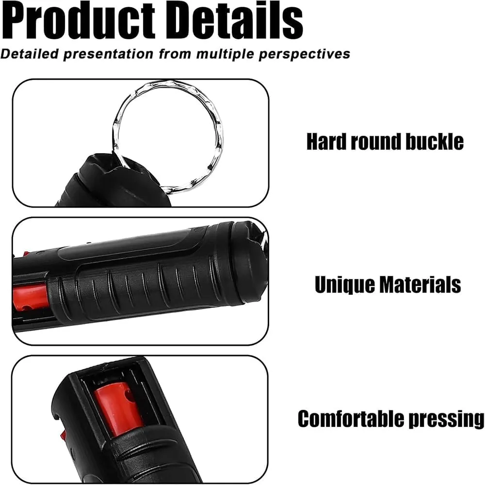 New Combination Pepper Spray   stun Gun, can be Matched at Will - Women's Safety Defense Keychain Women's Accessories - Pepper Prays for Your Safety
