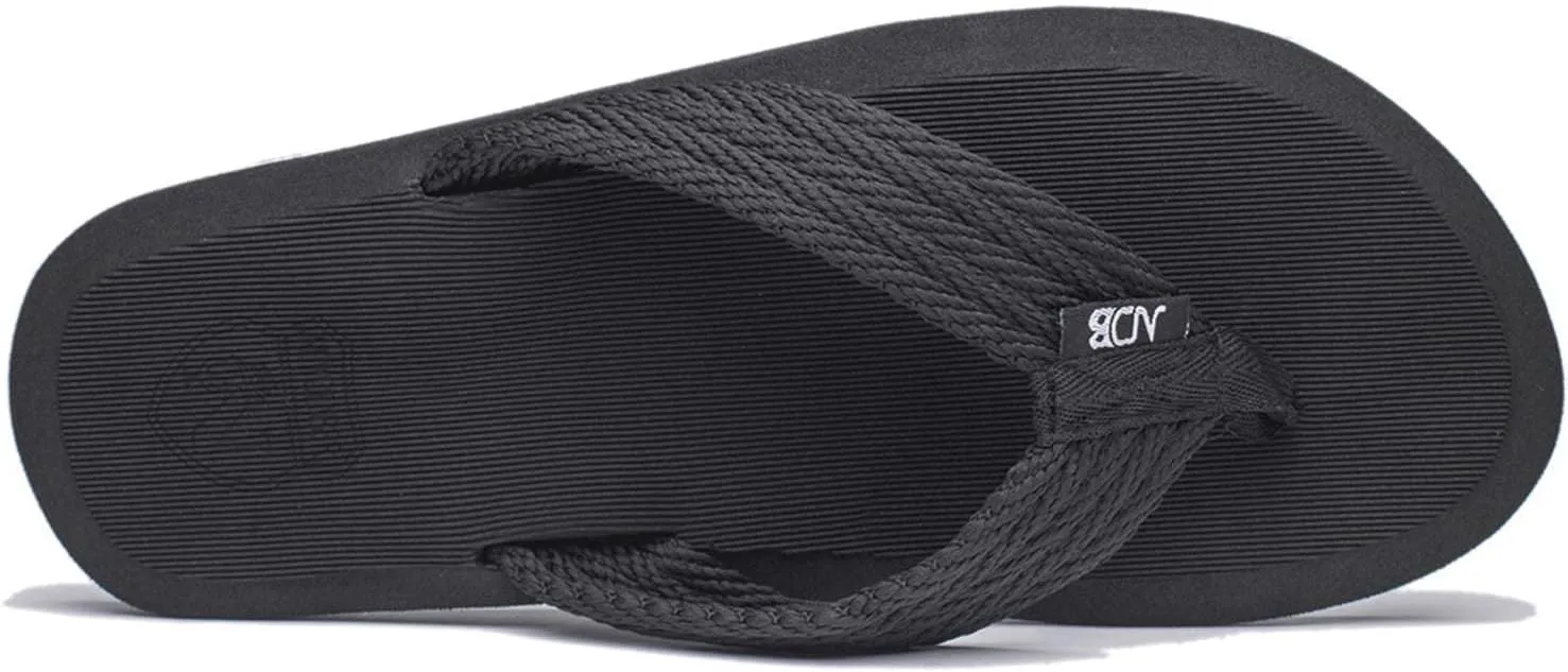 NewDenBer Mens Flip Flops Comfortable Thong Sandals Lightweight Summer Beach Sandals