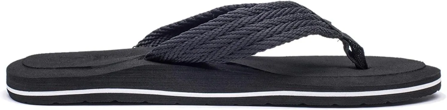 NewDenBer Mens Flip Flops Comfortable Thong Sandals Lightweight Summer Beach Sandals