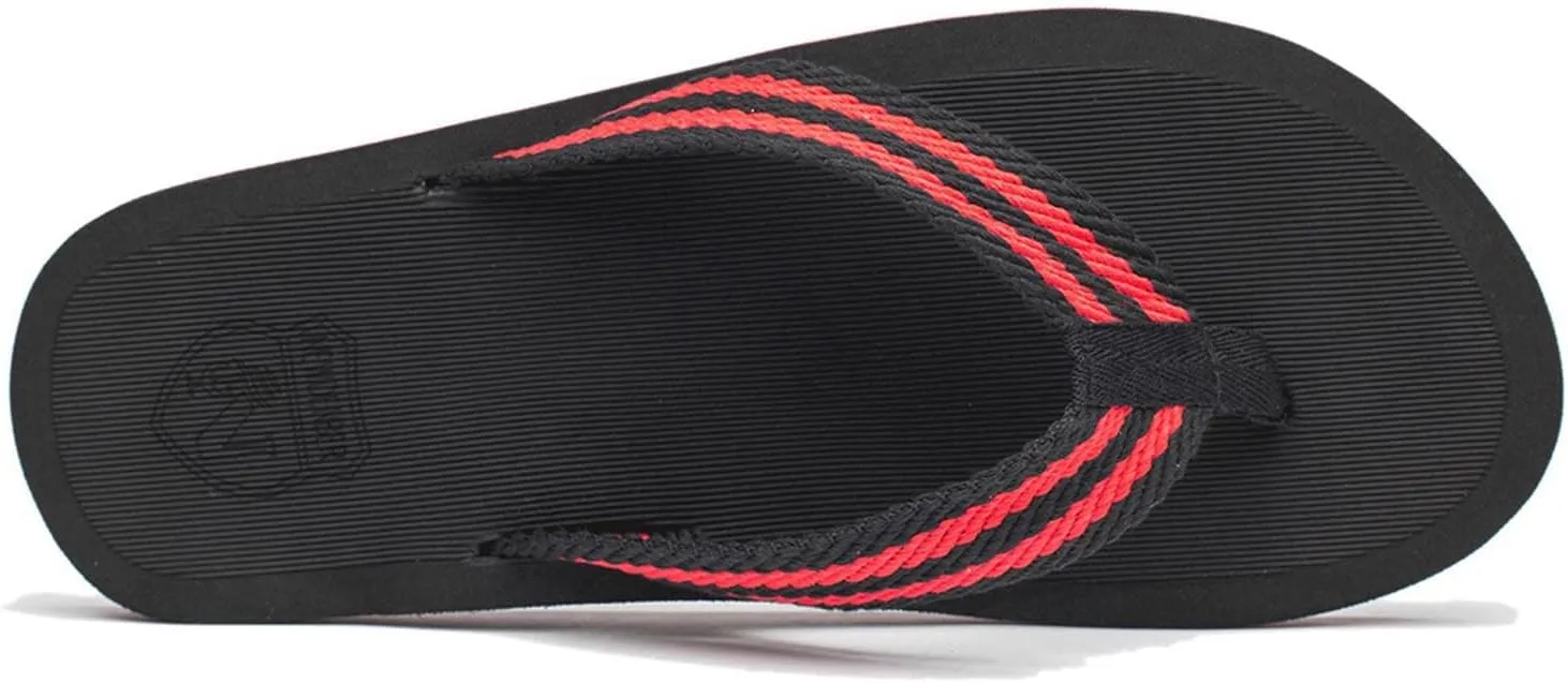 NewDenBer Mens Flip Flops Comfortable Thong Sandals Lightweight Summer Beach Sandals