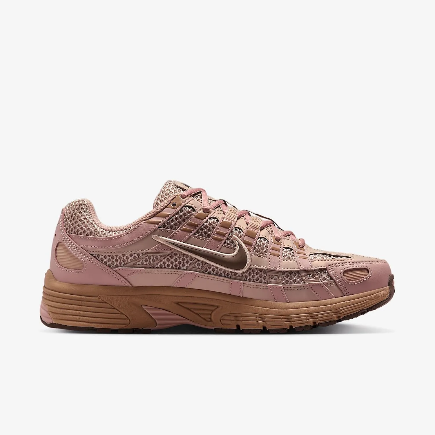 Nike P-6000 SE Women's Shoes (IF1756-200, Fossil Stone/Hemp/Pink Oxford/Ironstone)