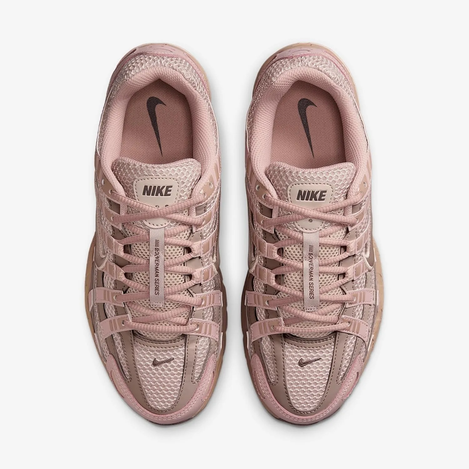 Nike P-6000 SE Women's Shoes (IF1756-200, Fossil Stone/Hemp/Pink Oxford/Ironstone)