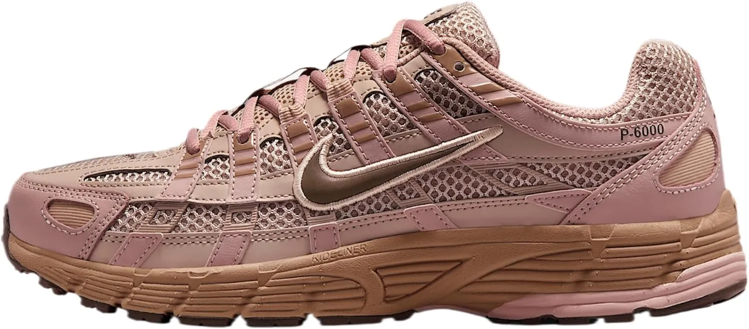 Nike P-6000 SE Women's Shoes (IF1756-200, Fossil Stone/Hemp/Pink Oxford/Ironstone)