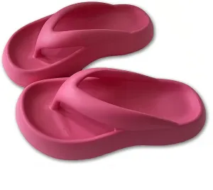 Non-Slip Cloud Flip Flops for Men Women Thick and Lightweight Bottom Beach Slides Pillow Soft Slides Sandals Cushion Beach Flip Flops EVA Comfy Bath Spa Walking Sandals