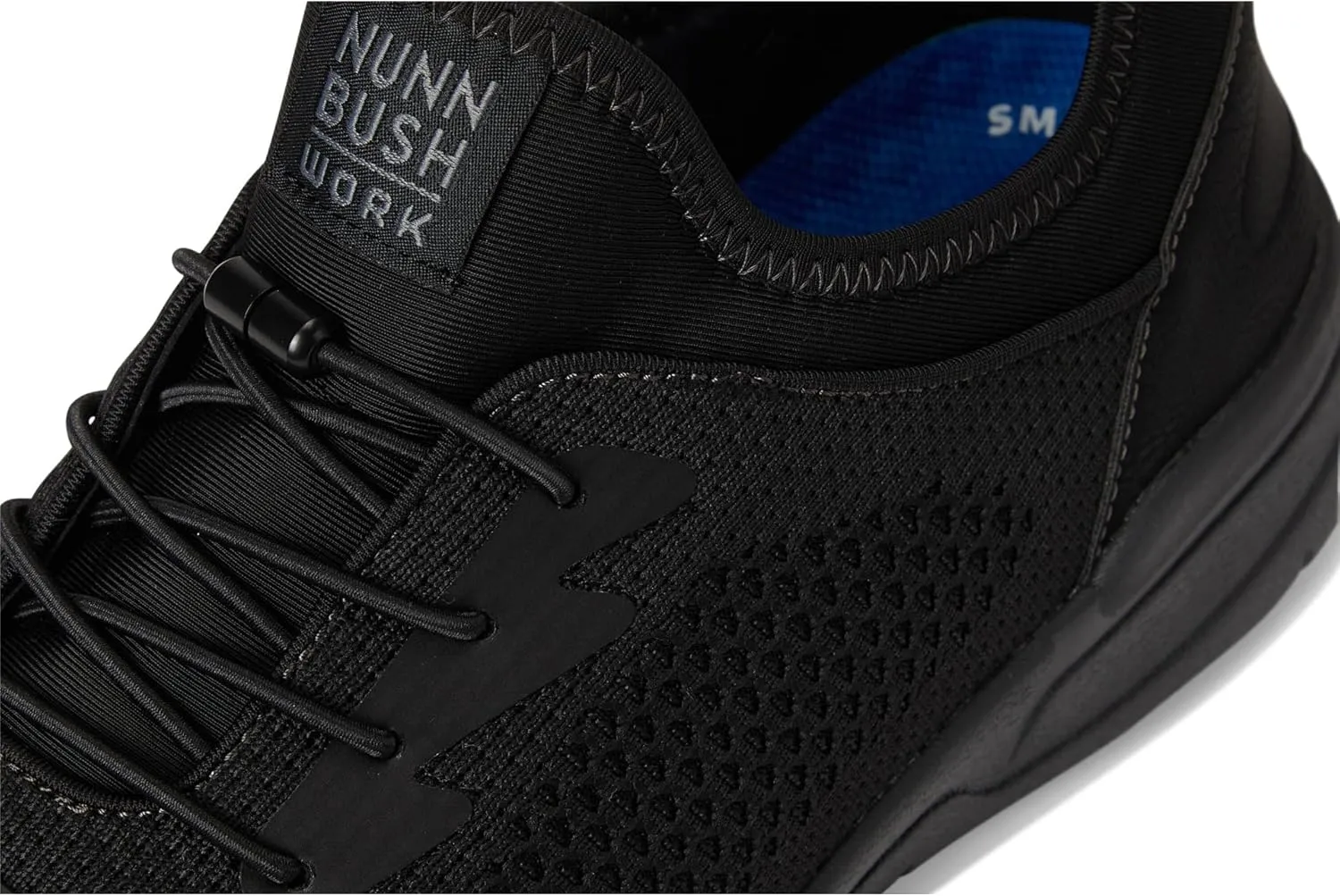 Nunn Bush Men's Grazie Oxford Slip-Resistant Work Shoe Athletic Style Sneaker Lace Up Food Service