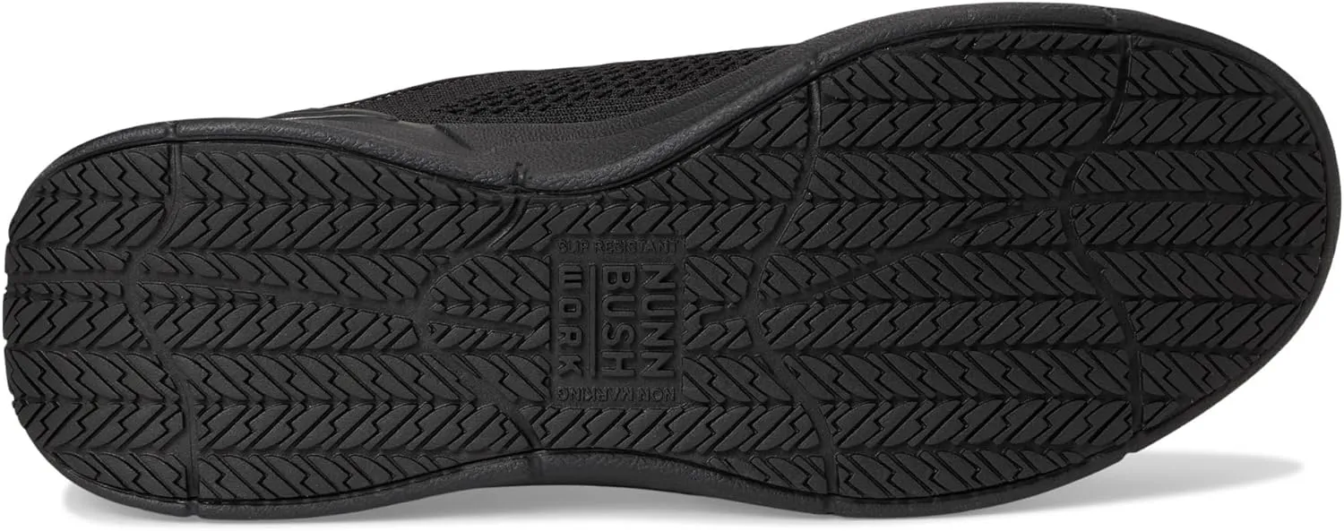 Nunn Bush Men's Grazie Oxford Slip-Resistant Work Shoe Athletic Style Sneaker Lace Up Food Service