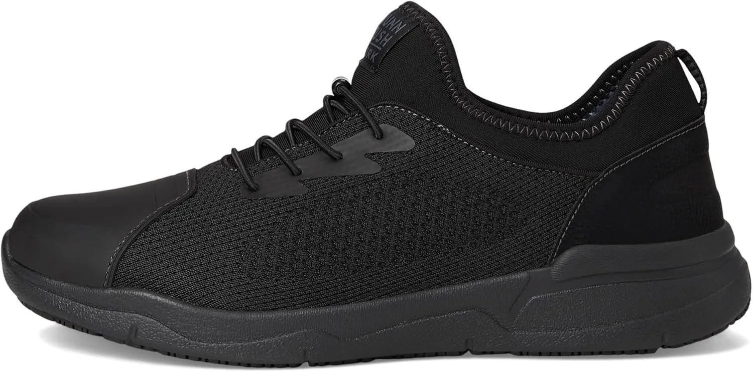 Nunn Bush Men's Grazie Oxford Slip-Resistant Work Shoe Athletic Style Sneaker Lace Up Food Service