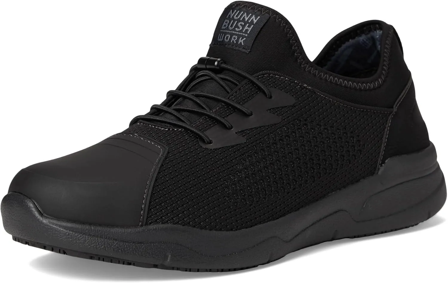 Nunn Bush Men's Grazie Oxford Slip-Resistant Work Shoe Athletic Style Sneaker Lace Up Food Service