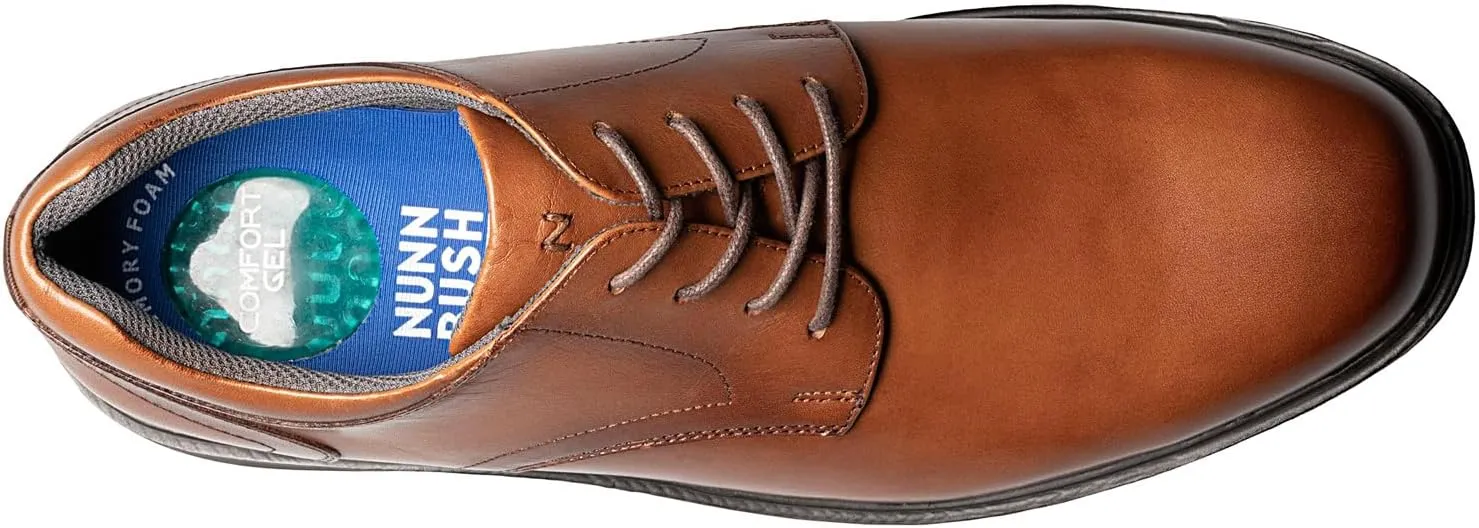 Nunn Bush Men's Pro Plain Toe Oxford with Kore Slip Resistant Comfort Technology