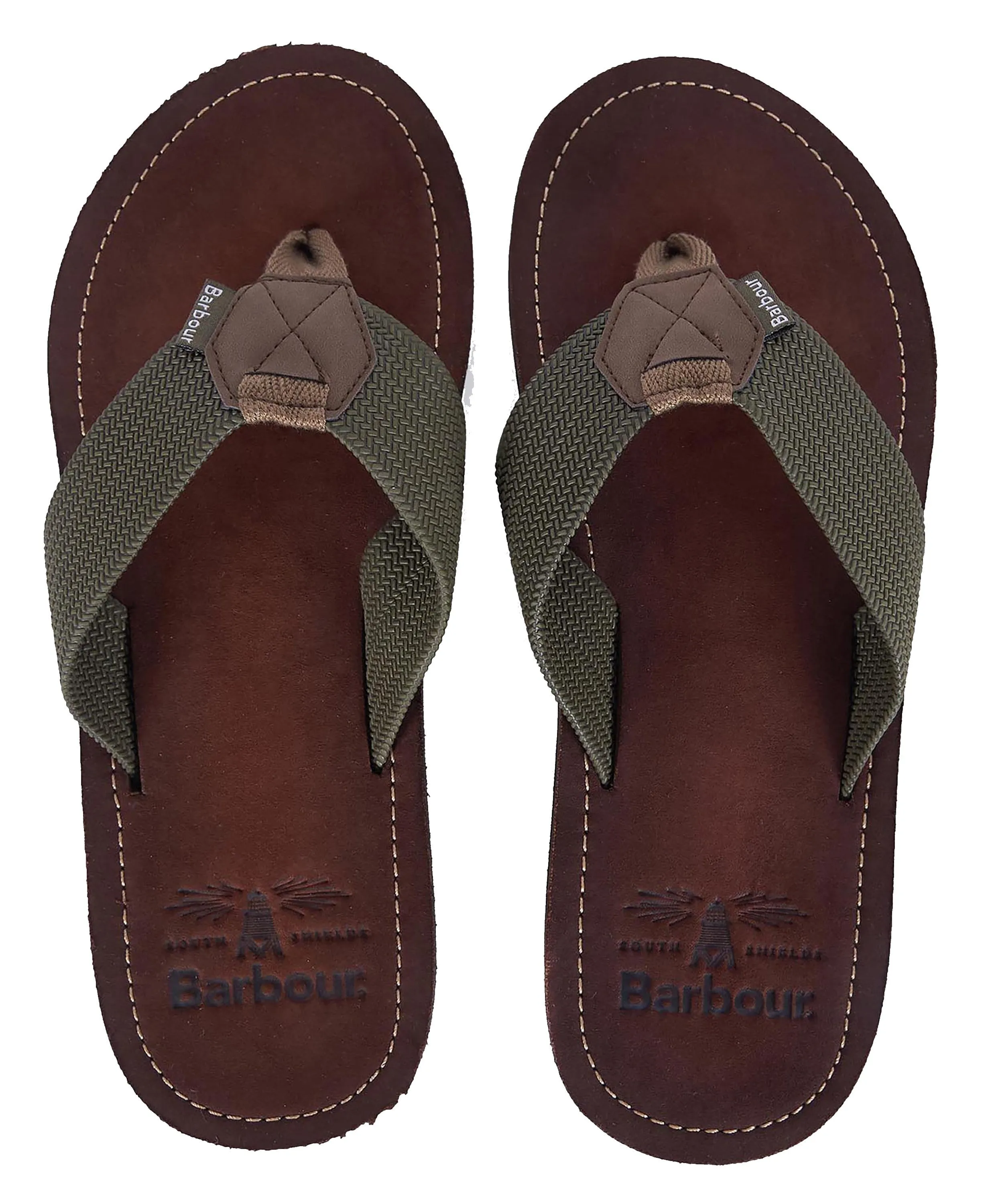 Olive Toeman Flip Flops