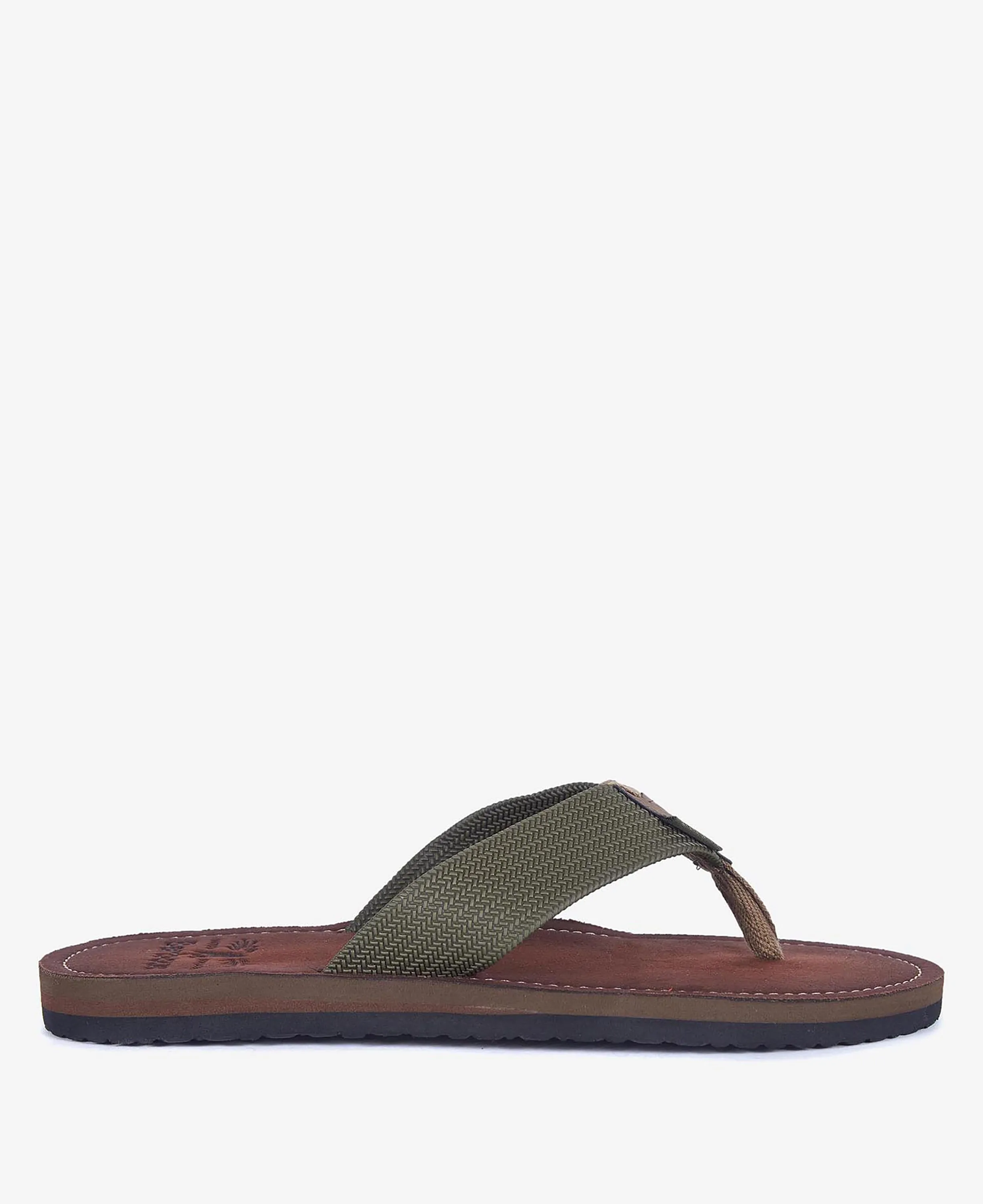 Olive Toeman Flip Flops