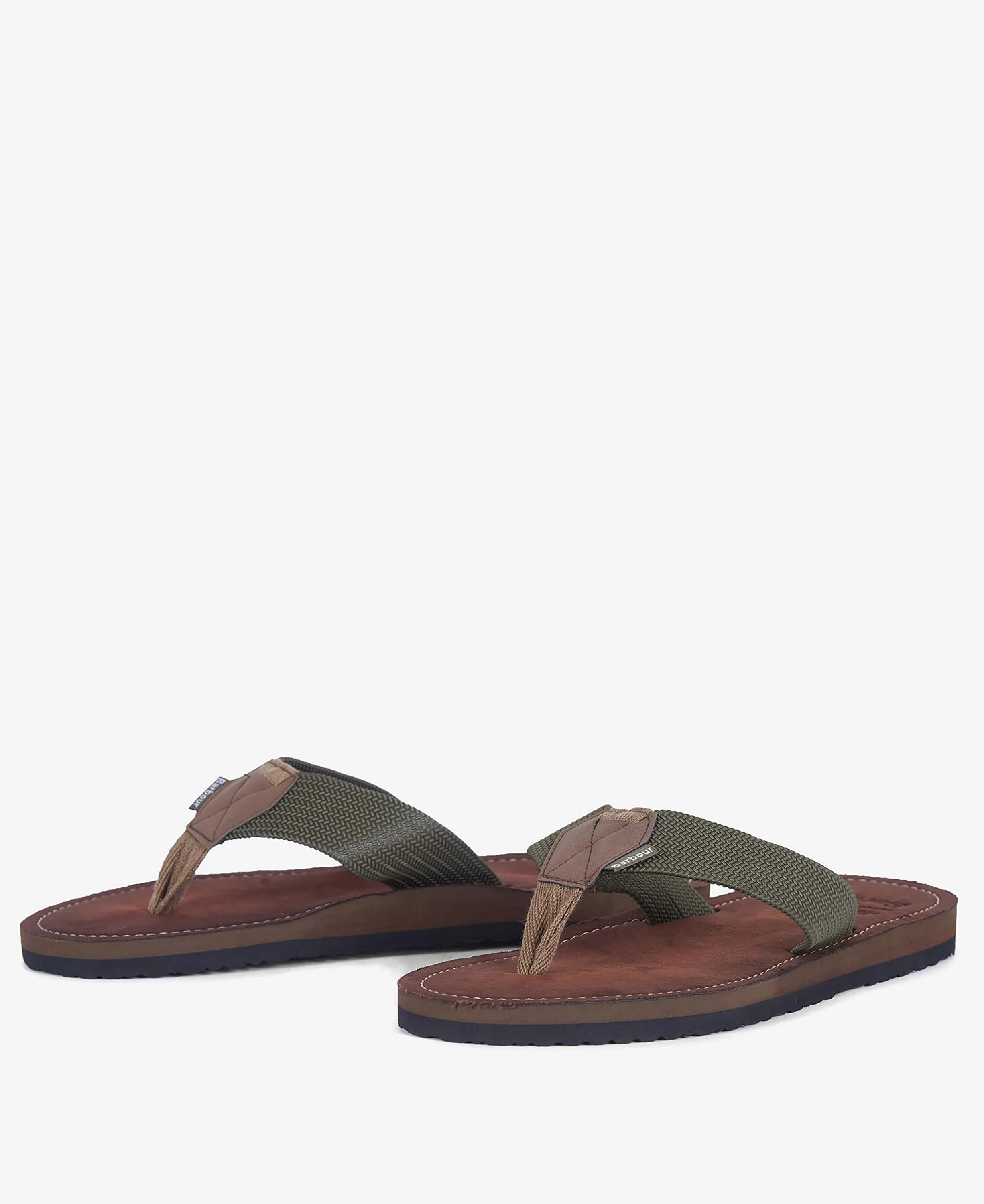 Olive Toeman Flip Flops
