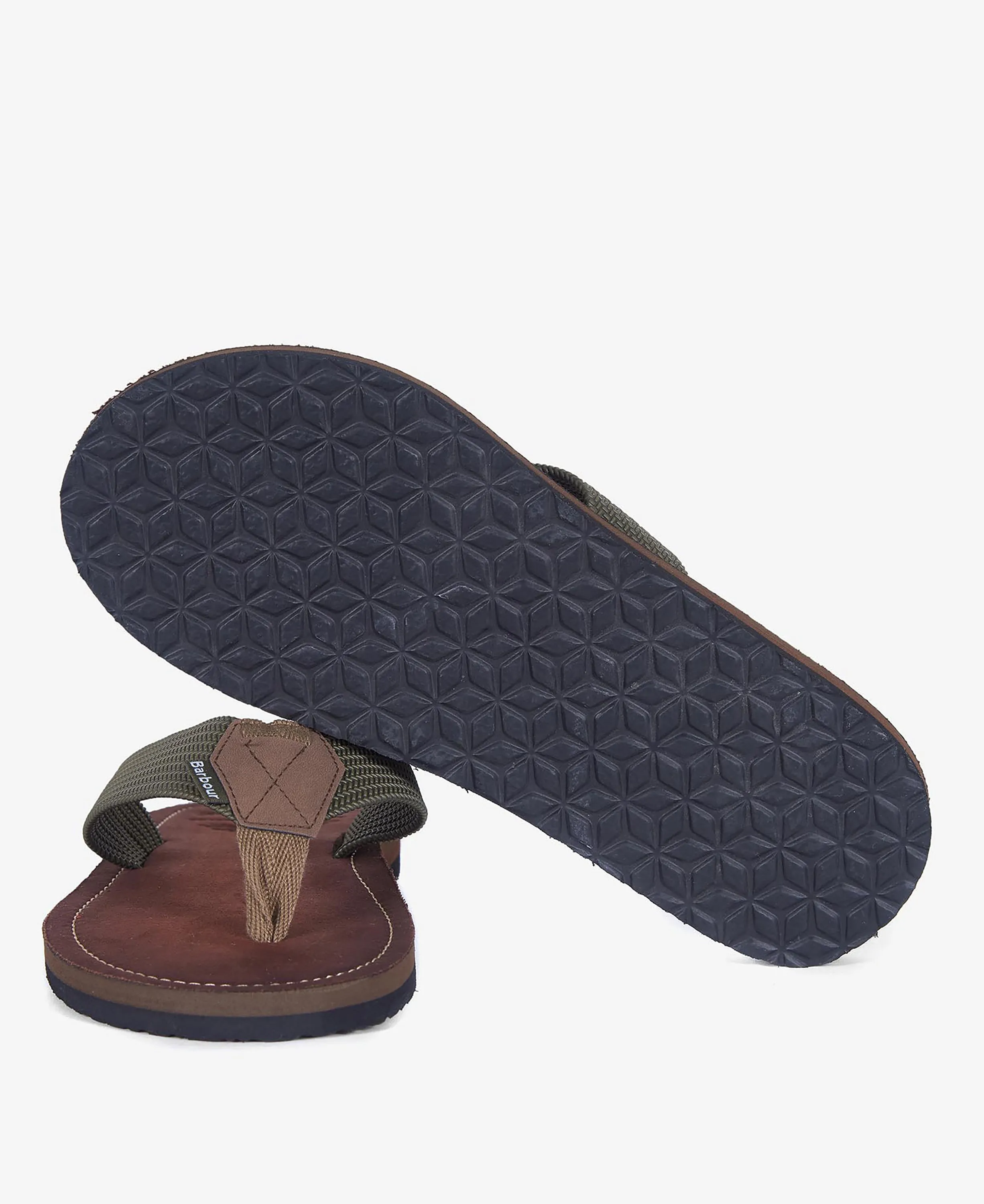 Olive Toeman Flip Flops
