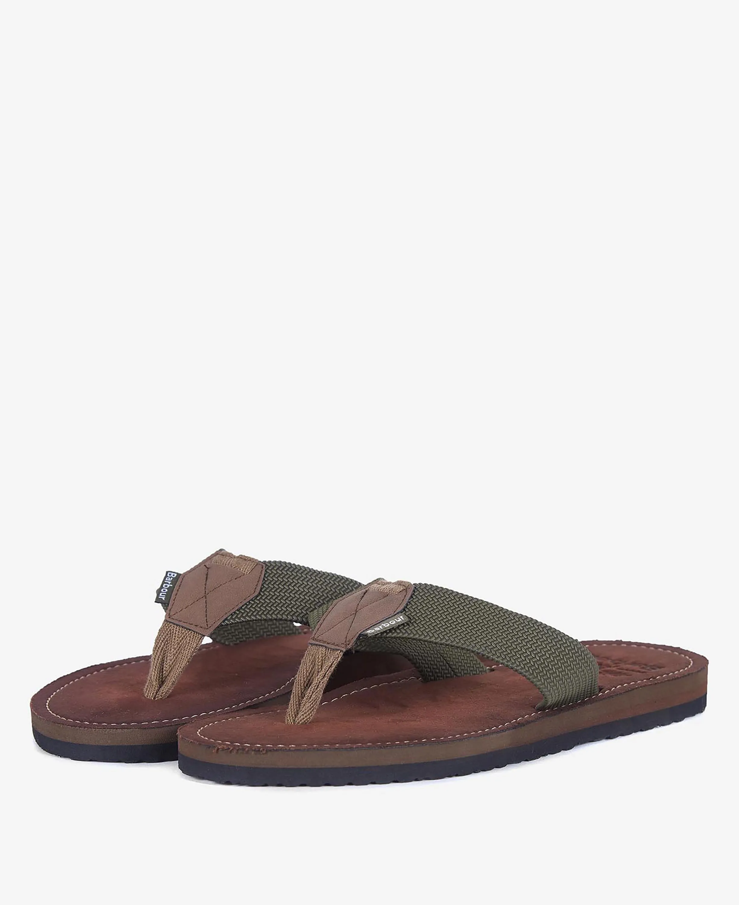 Olive Toeman Flip Flops