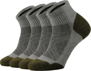 ONKE Merino Wool Low Cut Quarter Socks for Men Outdoor Trail Running Hiking Hiker All Season with Moisture Wicking Control