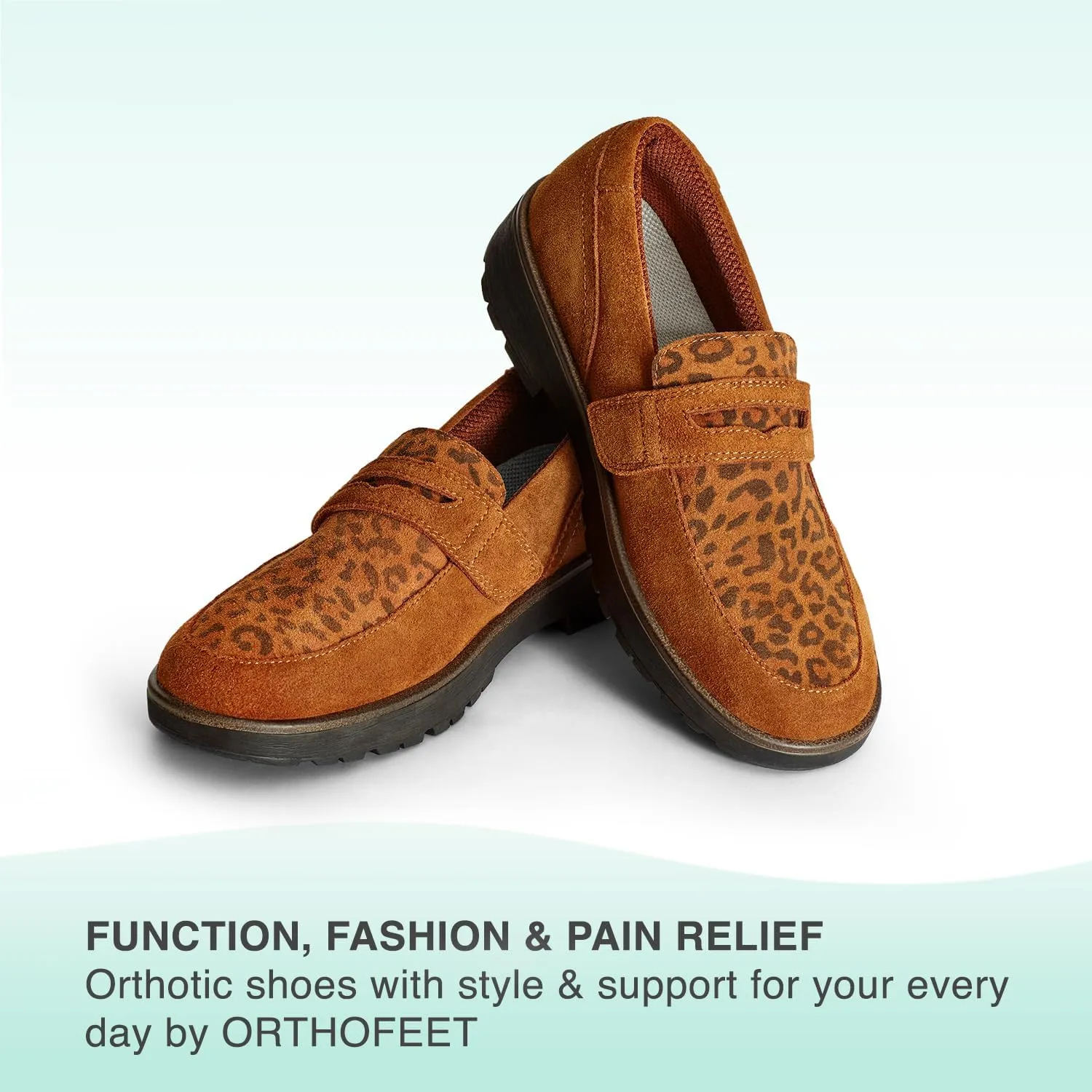 Orthofeet Women's Orthopedic Leather Shelly Loafer for Foot Pain Relief