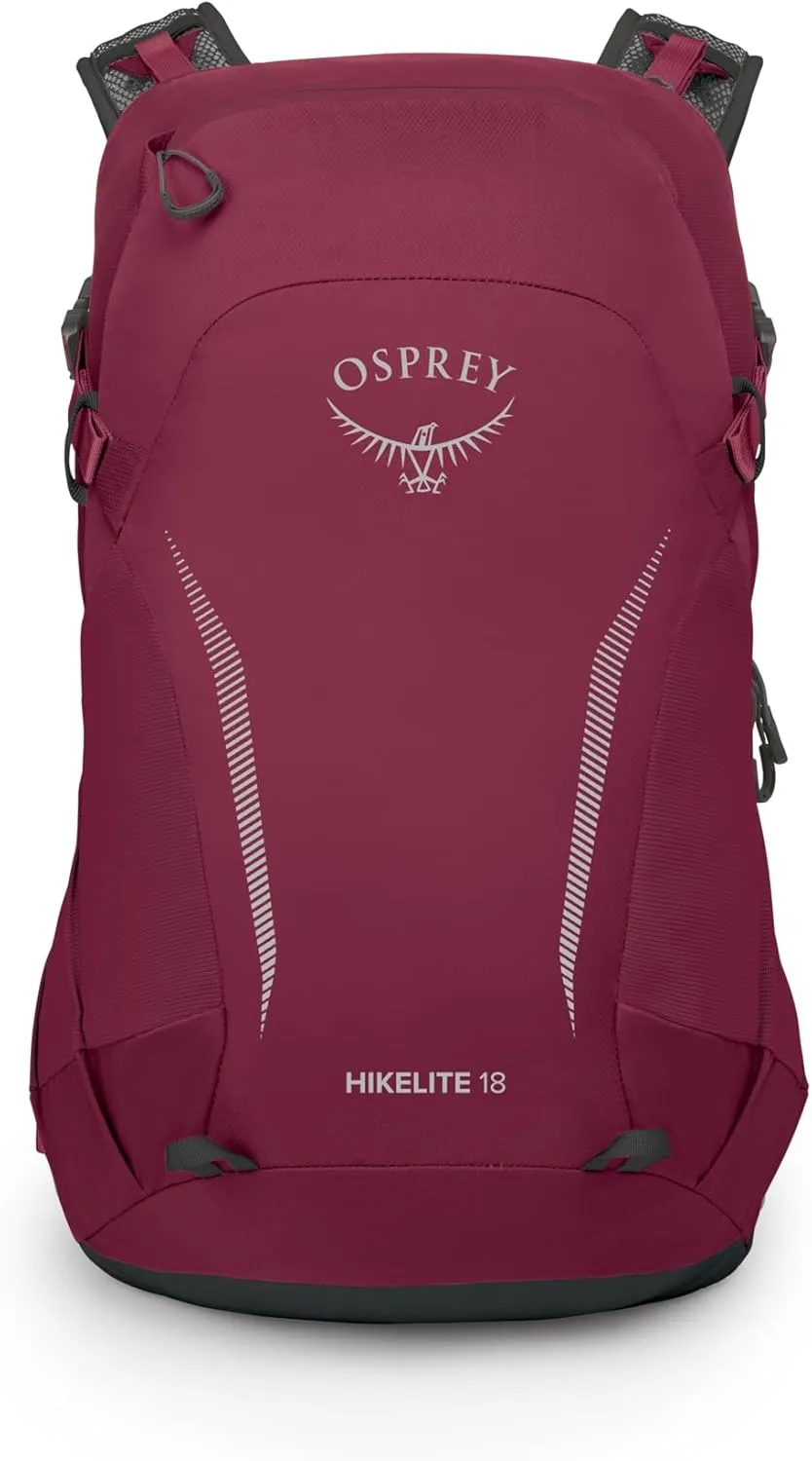 Osprey Hikelite 18L Unisex Hiking Backpack, Chameleon/Black