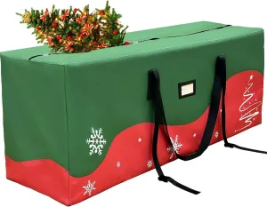 OurWarm Extra Large Christmas Storage Containers, Fits Up to 7.5 Ft Artificial Trees Heavy Duty 600D Oxford Xmas Holiday Tree Bag with Durable Handles & Dual Zipper