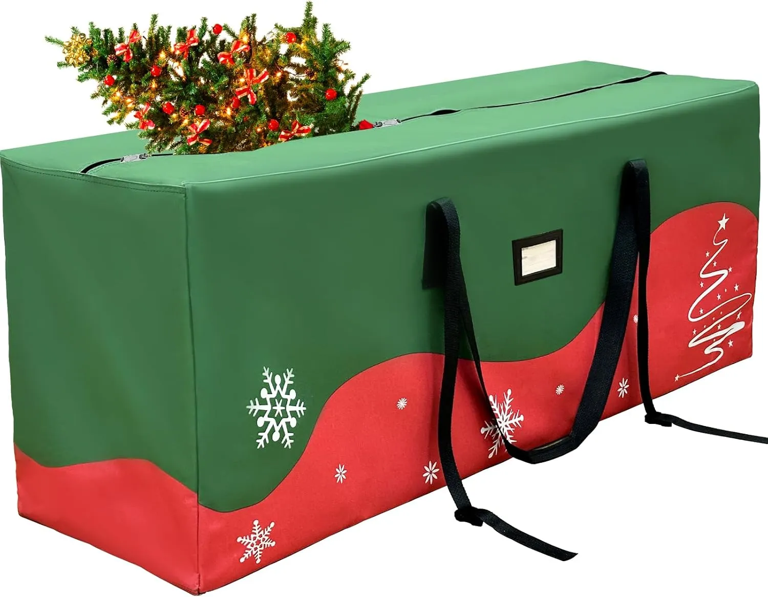OurWarm Extra Large Christmas Storage Containers, Fits Up to 7.5 Ft Artificial Trees Heavy Duty 600D Oxford Xmas Holiday Tree Bag with Durable Handles & Dual Zipper