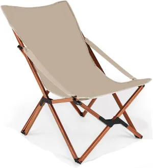 Outdoor Folding Chair, Portable Picnic Chair, Ultralight Fishing Stool, Beach Chair, Recliner, Camping Chair(Green,19.7inx20.9inx26.4in)