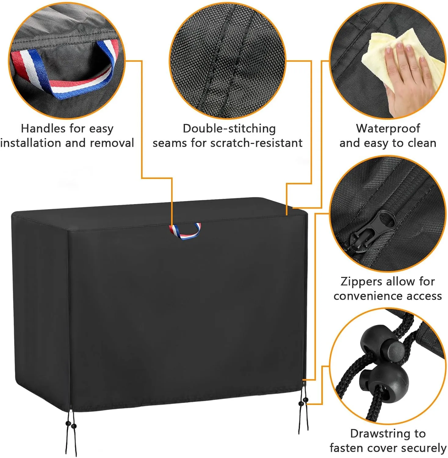 Outdoor Storage Shed Cover for Rubber Maid, Waterproof Rubber Made Outdoor Storage Deck Box Cover 4.5Ft,Heavy Duty Patio Cabinet Covers for Lawn Furniture，55.5" W x 29" D x 35" H