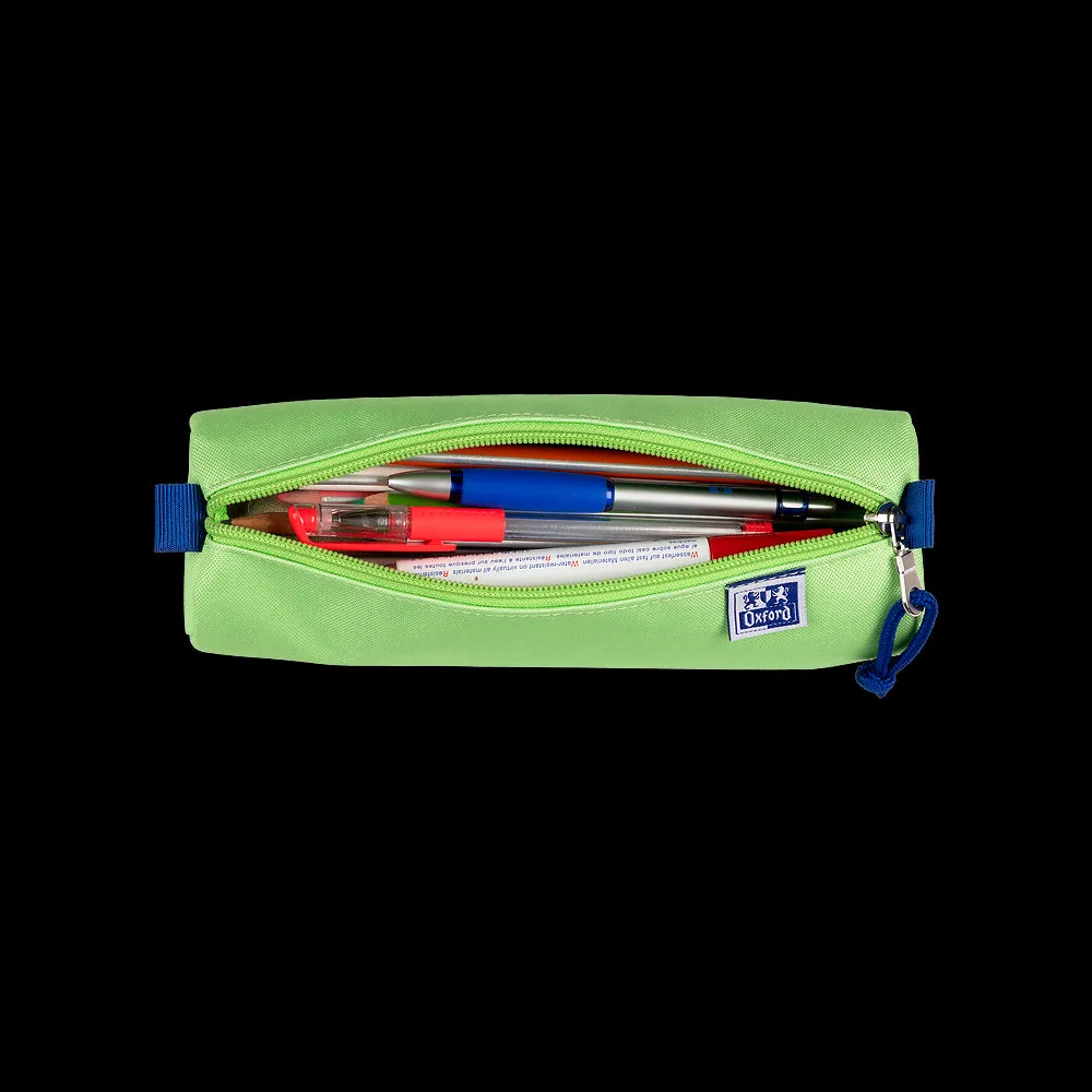 Oxford Bright Green Large Round Pencil Case