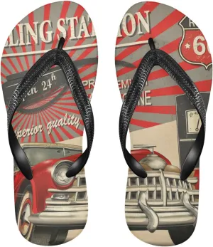 Oyihfvs Flip Flops Flip Sandal Home Slippers Hotel Spa Bedroom for Men Women XS-XXL