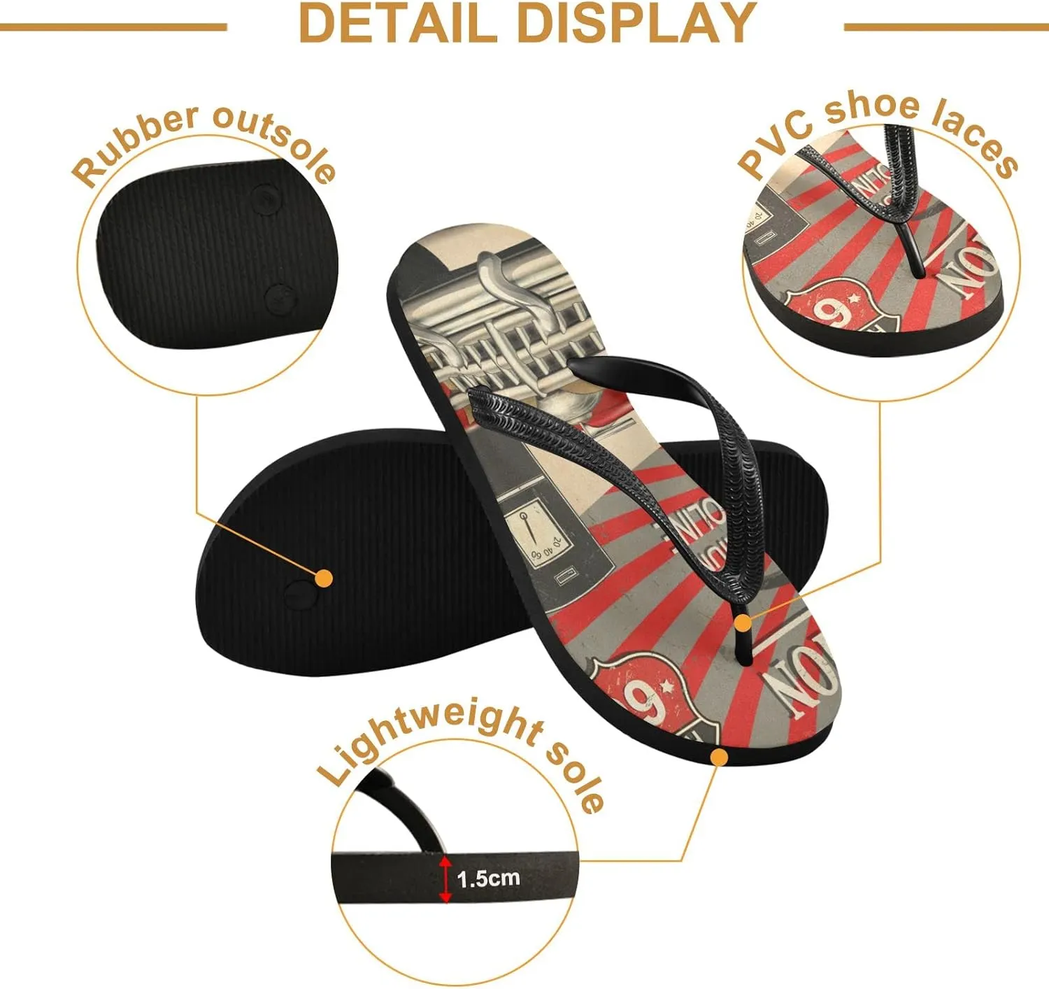 Oyihfvs Flip Flops Flip Sandal Home Slippers Hotel Spa Bedroom for Men Women XS-XXL