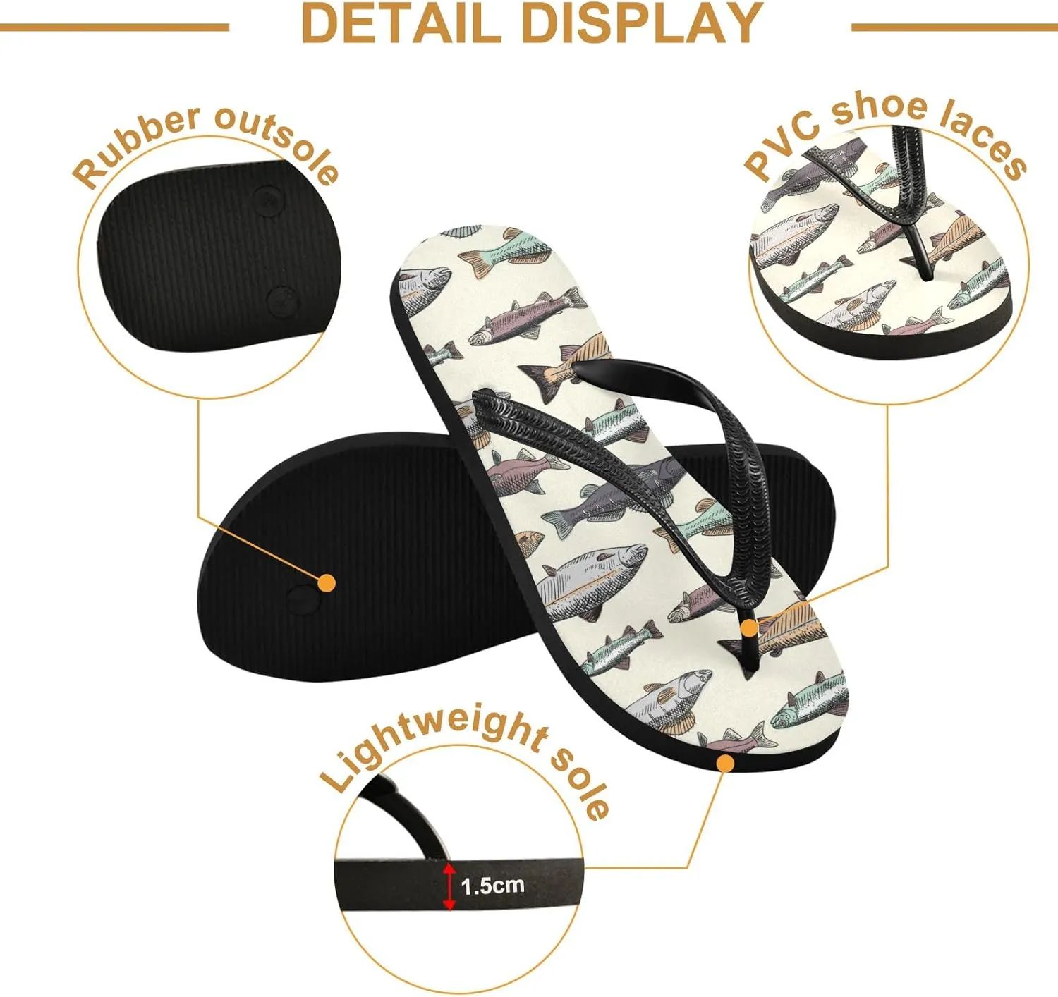 Oyihfvs Flip Flops Flip Sandal Home Slippers Hotel Spa Bedroom for Men Women XS-XXL