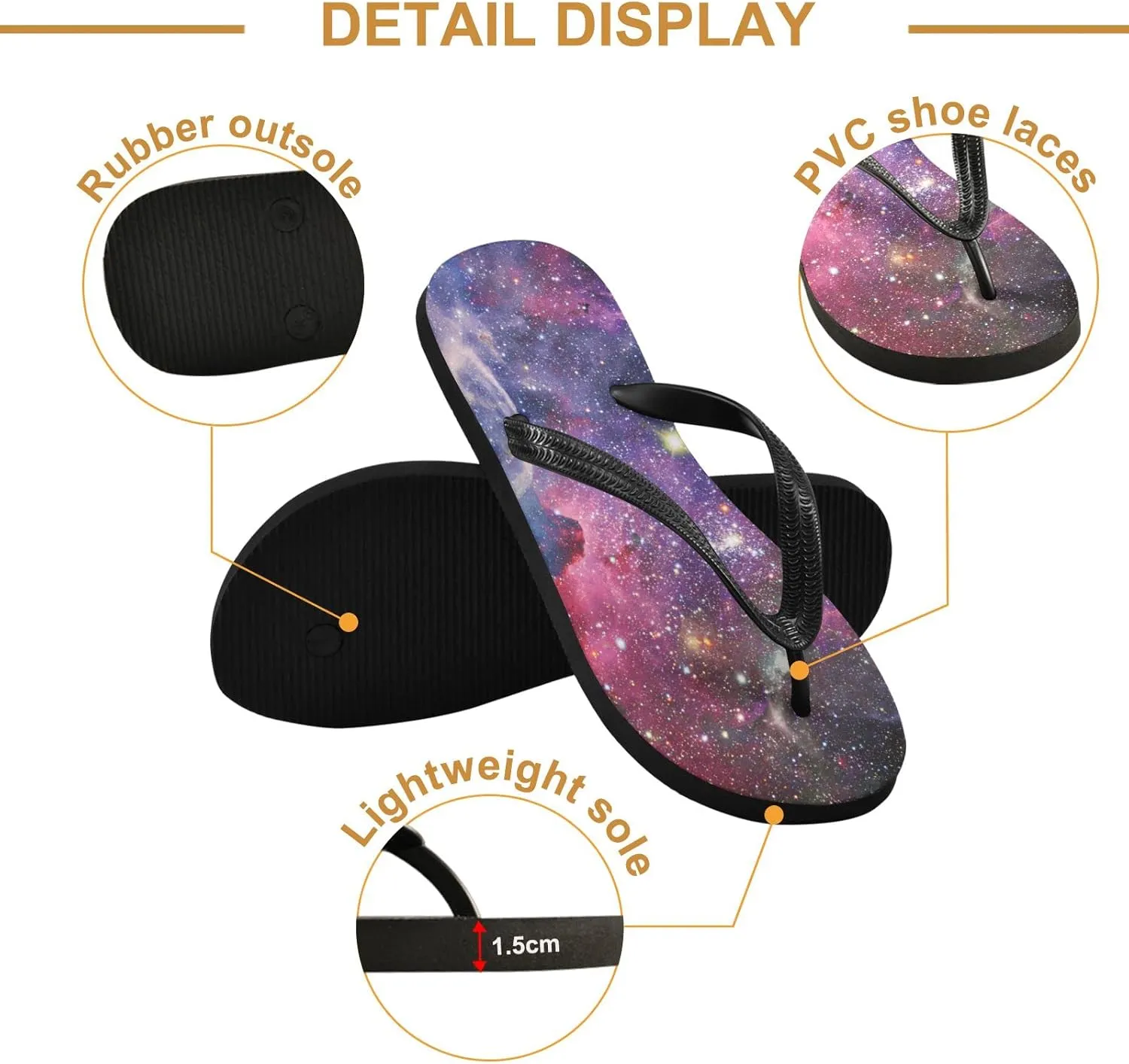 Oyihfvs Flip Flops Flip Sandal Home Slippers Hotel Spa Bedroom for Men Women XS-XXL