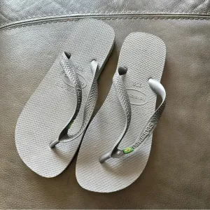 PanacheProse Havaianas Brazil Logo Size US Women’s 11/12,Men’s 9/1M Gray Flip Flop S…