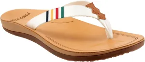 PENDLETON Women's Fire Legend Flip-Flop, Vibrant Fabric Upper, Rubber Sole, Cushioned Leather-Lined Footbed