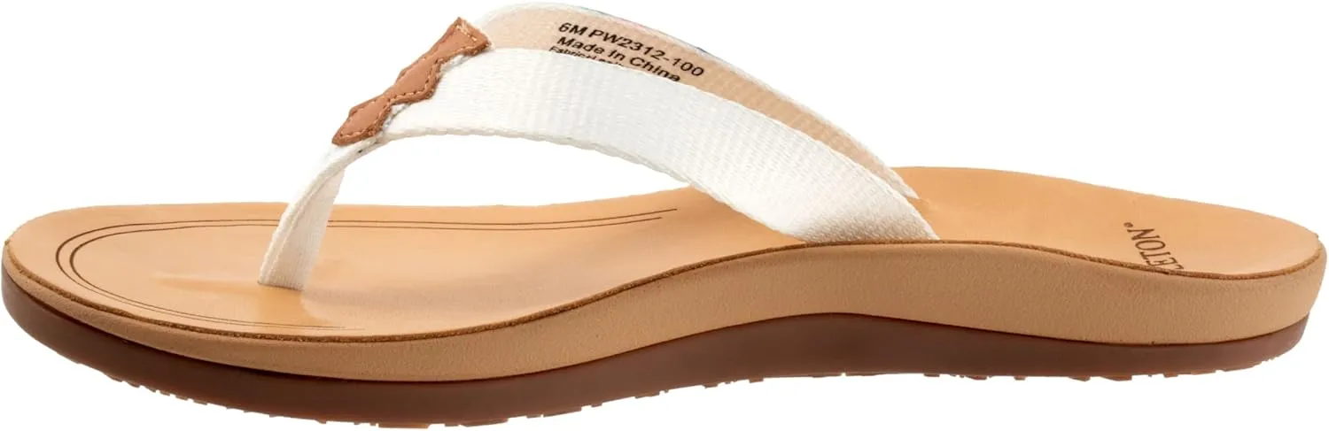 PENDLETON Women's Fire Legend Flip-Flop, Vibrant Fabric Upper, Rubber Sole, Cushioned Leather-Lined Footbed