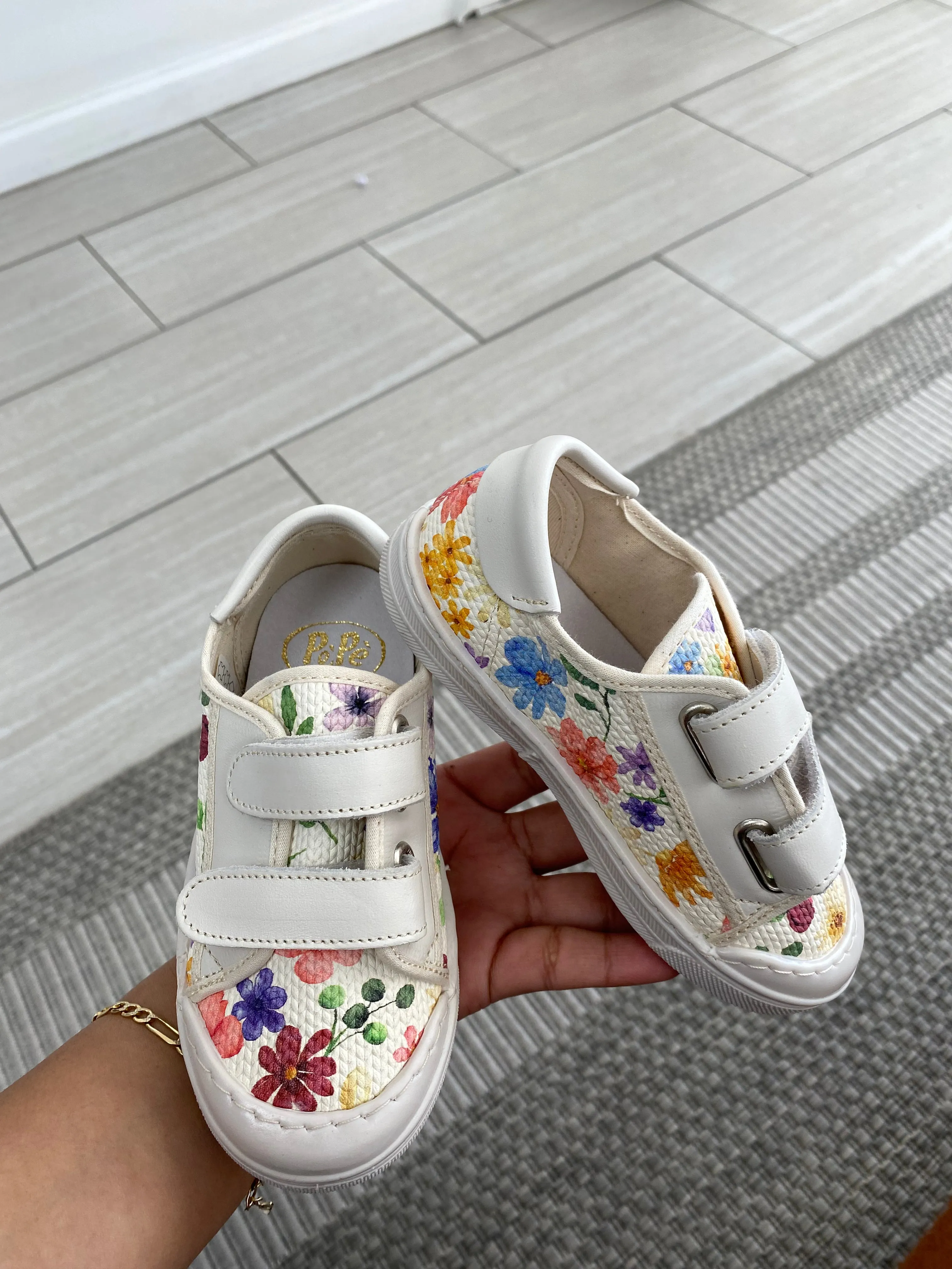 Pepe Multi Floral Velcro Sneaker