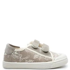Pepe Tan Embroidered Velcro Sneaker